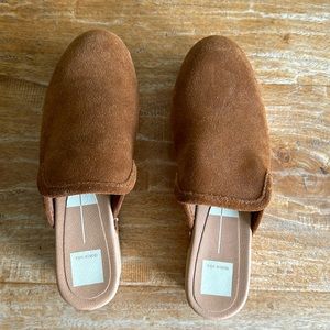 Dolce Vita camel brown suede clogs. Size 9